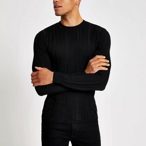 BNWT River Island Black Crewneck Sweater